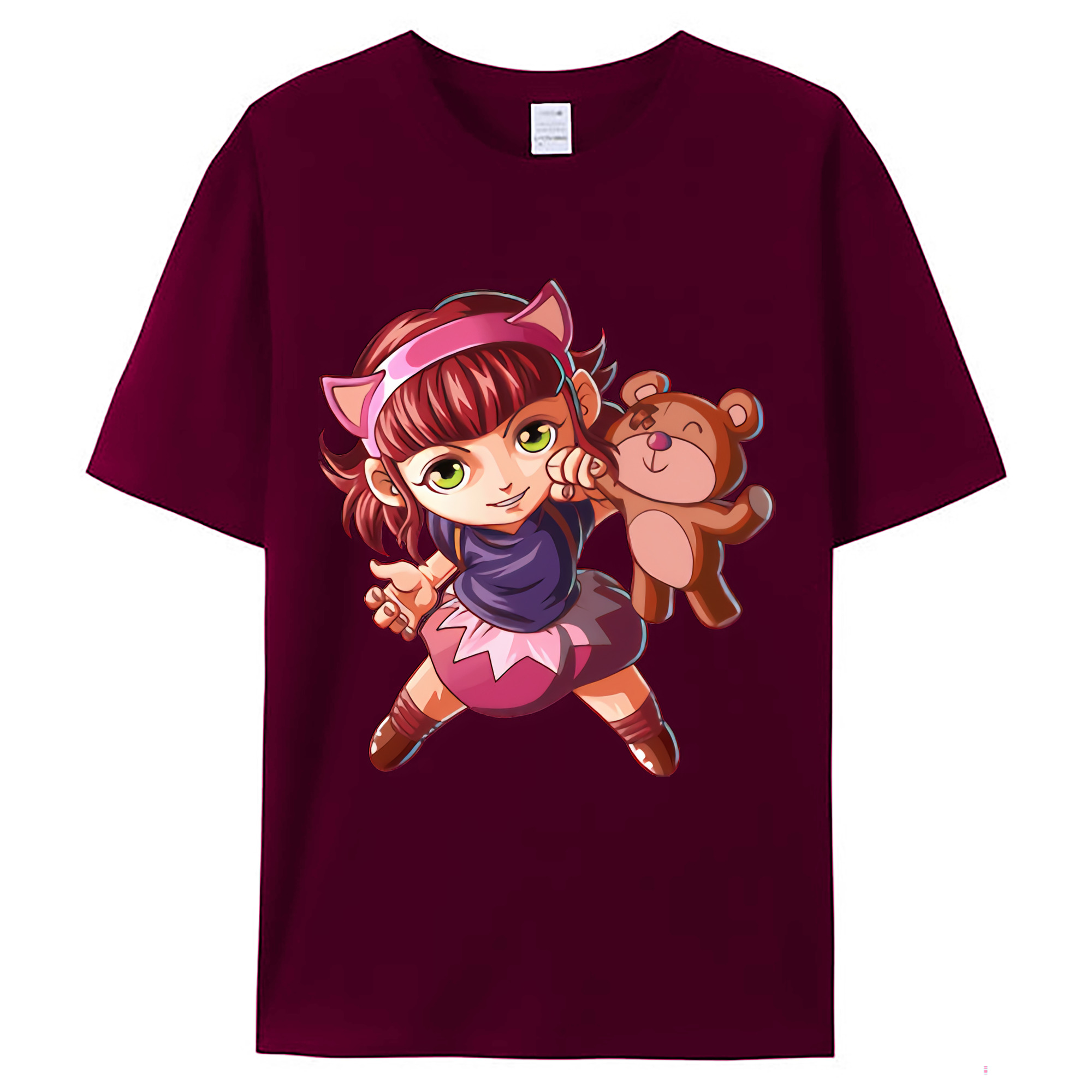 （画像用） リーグ・オブ・レジェンド League of Legends LOL レディースカジュアルプリントTシャツ（綿100％）